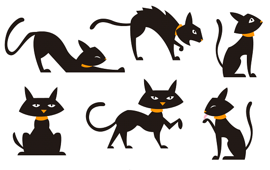 graphic of cats